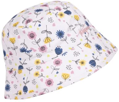 Trespass Kinder/kinder zebdee bloemen emmer hoed Wit - 2-3J / 92-98cm