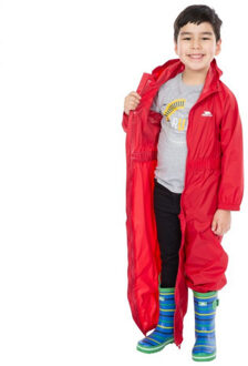Trespass Kinderen/kinderen-knop regenpak Rood - 104