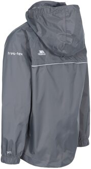 Trespass Kinderen/kinderen qikpac x unisex packaway jacket Donkergrijs