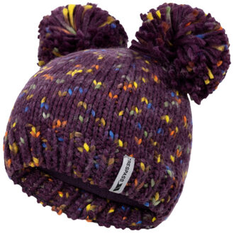 Trespass Kinderen/kinderen ted pom pom muts Paars - 98 (lengtemaat)