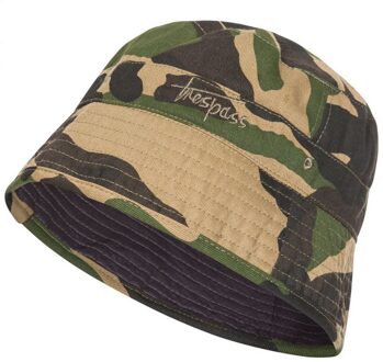 Trespass Kinderen/Kinderen Zebedee Zomermuts (Camo Groen) - maat