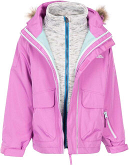 Trespass Outshine 3 in 1 Waterdichte Jas voor Kinderen/Kinderen (Roze) - maat 7-8J / 122-128cm