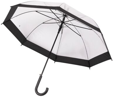 Trespass Regenval Heldere POE Stokparaplu voor volwassenen (Zwart) - One Size