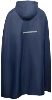 Trespass Unisex qikpac waterdichte opbergbare poncho met capuchon Blauw - L