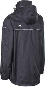 Trespass Unisex qikpac x opbergbare jas Zwart - L