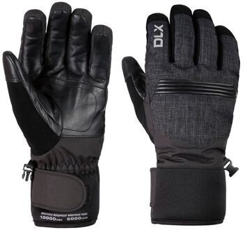 Trespass Unisex volwassene sidney lederen handschoenen voor sneeuwsporten Zwart