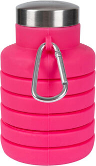 Trespass Vavo opvouwbare silicone waterfles (Flamingo Roze) - One Size