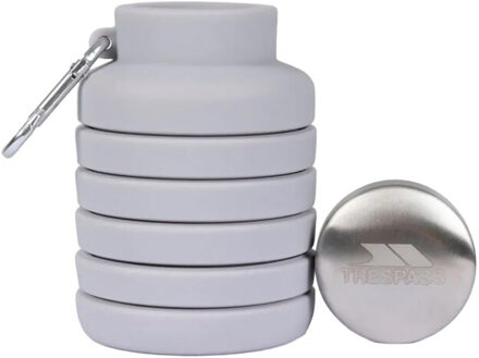Trespass Vavo opvouwbare silicone waterfles - maat One size Grijs