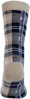 Trespass Volwassen uniseks Fergus geruite sokken (Zachte steen) - maat