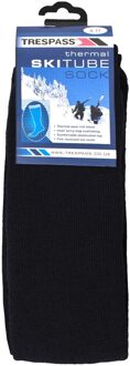 Trespass Volwassenen Unisex Buisvormige Luxe Wollenmix Skibuis Sokken (Zwart) - maat EU 37 / UK 4