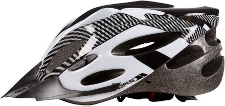 Trespass Volwassenen Unisex Crankster Fietshelm (Wit X) Zwart/wit - S/M