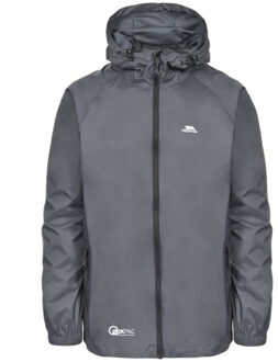 Trespass Volwassenen unisex qikpac packaway waterdicht jasje Grijs - XXS