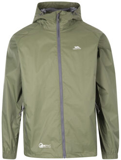 Trespass Volwassenen unisex qikpac packaway waterdicht jasje Groen - XXXL