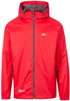 Trespass Volwassenen unisex qikpac packaway waterdicht jasje - maat XXXL Rood