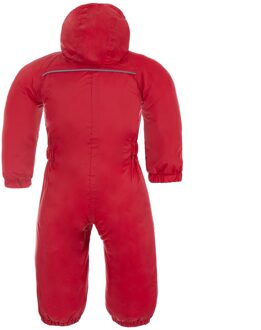 Trespass Waterdicht regenpak voor baby's van Unisex met druppelvormige voering (Signaal Rood) - 6-12M / 63-80cm