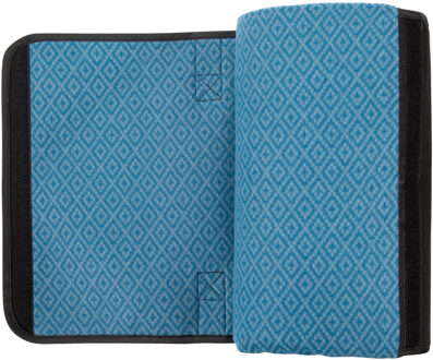 Trespass Waterdichte Geruite Opvouwbare Deken (Rijk groenblauw) - One Size