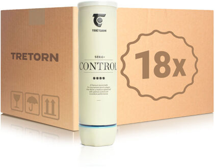 Tretorn 18x verpakking 4 stuks Serie+Control geel - nosize
