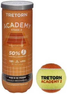 Tretorn Academy 3 Ballen Tennisballen 1 Oranje
