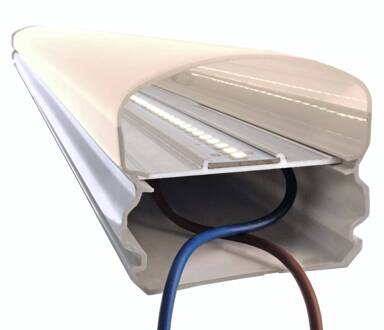 Tri Proof vochtbestendige LED lamp 69,6 cm, 16,8 W grijs, wit