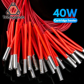 Trianglelab 3D Printer 6*20MM 12V/24V 40W Heater Cartridge With 100CM cable For 3D Printer for PT100 HOTEND Volcano MK8 MK9
