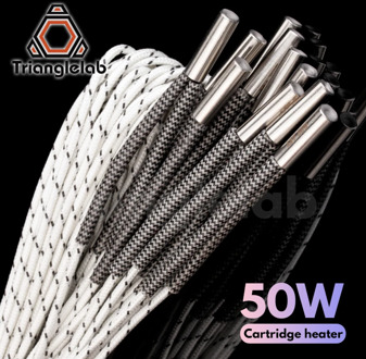 Trianglelab 3D Printer 6*20MM 12V / 24V 50W Heater Cartridge With 100CM cable For 3D Printer for V6 HOTEND Volcano MK8 MK9