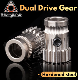 trianglelab Drivegear kit dual drive gear extruder kit Mini Bowden Extruder Cloned Btech upgrade for Prusa i3 3d printer gear