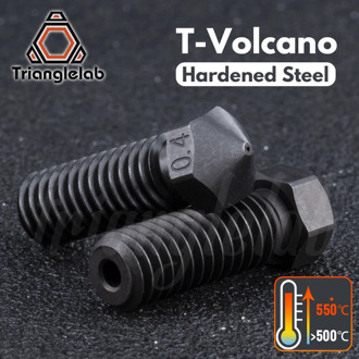 Trianglelab Hardened Steel T- Volcano Nozzles high temperature 3D printER PEI PEEK Carbon fiber filament for E3D Volcano hotend