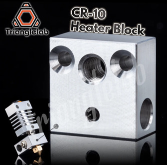 trianglelab high quality Swiss CR10 block CR10 Heated Block for Swiss CR10 hotend mk8 block mk9 block Print Head Extruder J-head