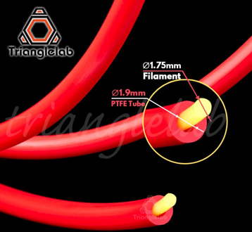 Trianglelab hotend PTFE Tube Teflonto for prusa i3 anet mk8 1.75mm filament ID1.9mmOD4mm Capricornus tube