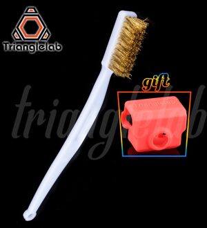 Trianglelab Koperdraad Tandenborstel Koperen Borstel Siliconen Sokken Handvat 3D Printer Nozzle Cleaning Bed Schoonmaken 3D Print 1 stk / CopperBrush Mosquito