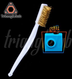 Trianglelab Koperdraad Tandenborstel Koperen Borstel Siliconen Sokken Handvat 3D Printer Nozzle Cleaning Bed Schoonmaken 3D Print 2 stk / CopperBrush CR10MK9
