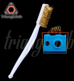 Trianglelab Koperdraad Tandenborstel Koperen Borstel Siliconen Sokken Handvat 3D Printer Nozzle Cleaning Bed Schoonmaken 3D Print 2 stk / CopperBrush V6