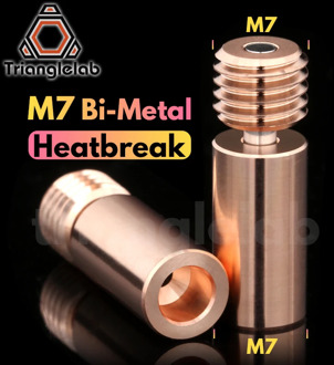 trianglelab M7 Thread~M7 Bi-Metal Heatbreak M7 Thread~M7 Bimetal Heat break for 3D printer HOTEND heater block Smooth heatbreak