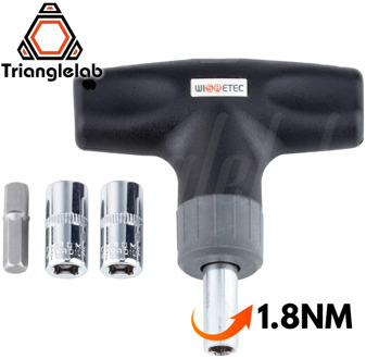 trianglelab Preset Torque Wrench 1.8N Safe and fast HEX SOCKET TORQUE WRENCH -7MM 8MM for 3D Printer Nozzle V6 volcano MK8