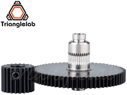 Trianglelab Stainless steel Precision-milled hobb Titan Gear& motor gear 1SET GEAR KIT for 3d printer reprap Titan Extruder