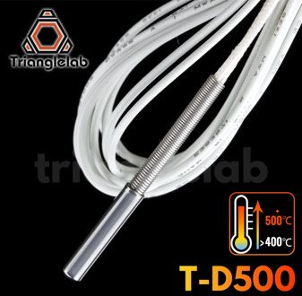 Trianglelab T-D500 Temperature Sensor 500 high temperature 3D printing for volcano E3D V6 HOTEND PEI PEEK Nylon carbon fiber