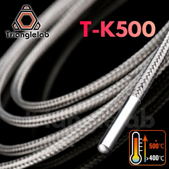 Trianglelab T-K500 Thermocouple sensor 500 PEI PEEK high temperature 3D printing for volcano E3D V6 HOTEND Temperature Sensor