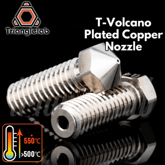 trianglelab T- Volcano Plated Copper Nozzle Durable non-stick high performance M6 Thread for 3D printers for E3D Volcano hotend