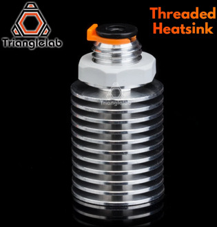 trianglelab V6 Threaded Heatsink for E3D v6 hotend Remote OR Short range 1.75MM for Feeding 3D printer titan extruder