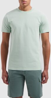 Triangular Wordmark Logo Shirt Heren mintgroen - XL
