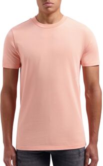 Triangular Wordmark Logo Shirt Heren roze - M