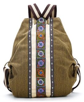 Tribal Etnische Canvas Womens Rugzak Pouch Hippie Schoudertas Meisjes Boho Rugzak