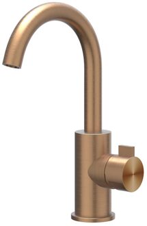 Tribe Wastafelmengkraan - opbouw - draaibare uitloop - coldstart - RVS316 - geborsteld mat koper PVD 6100273 Koper geborsteld
