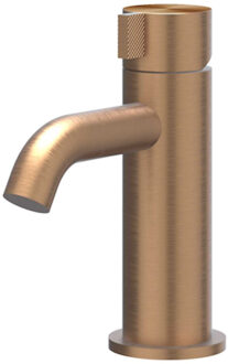 Tribe Wastafelmengkraan - opbouw - laag - coldstart - RVS316 - geborsteld mat koper PVD 6100373 Koper geborsteld