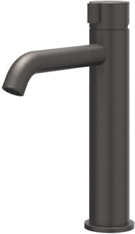 Tribe Wastafelmengkraan - opbouw - middelhoog - coldstart - RVS316 - geborsteld carbon black PVD 6100414 Carbon black geborsteld (antraciet)