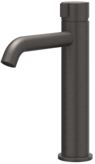 Tribe Wastafelmengkraan - opbouw - middelhoog - coldstart - RVS316 - geborsteld carbon black PVD 6100414 Carbon black geborsteld (antraciet)