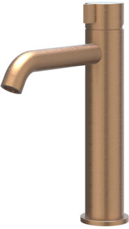 Tribe Wastafelmengkraan - opbouw - middelhoog - coldstart - RVS316 - geborsteld mat koper PVD 6100413 Koper geborsteld