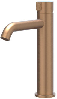 Tribe Wastafelmengkraan - opbouw - middelhoog - coldstart - RVS316 - geborsteld mat koper PVD 6100413 Koper geborsteld