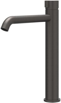 Tribe Wastafelmengkraan - opbouw - verhoogd - coldstart - RVS316 - geborsteld carbon black PVD 6100464 Carbon black geborsteld (antraciet)