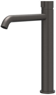 Tribe Wastafelmengkraan - opbouw - verhoogd - coldstart - RVS316 - geborsteld carbon black PVD 6100464 Carbon black geborsteld (antraciet)